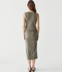 Lori Ribbed V-Neck Dress
