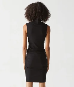 Macy Mock Neck Ribbed Dress