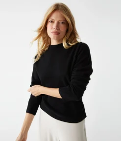 Maude Mock Neck Cashmere Sweater