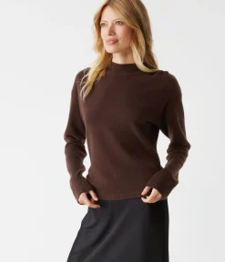 Maude Mock Neck Cashmere Sweater