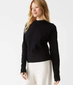 Maude Mock Neck Cashmere Sweater