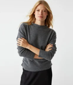 Maude Mock Neck Cashmere Sweater
