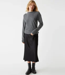 Maude Mock Neck Cashmere Sweater
