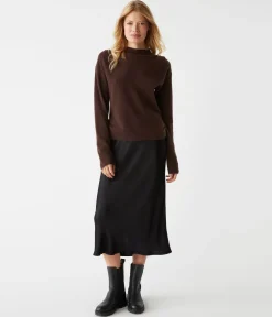 Maude Mock Neck Cashmere Sweater