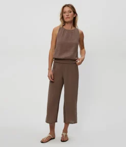 Medina Cropped Gauze Pant