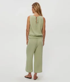 Medina Cropped Gauze Pant
