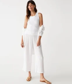 Medina Cropped Gauze Pant