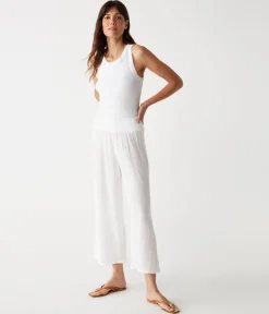 Medina Cropped Gauze Pant