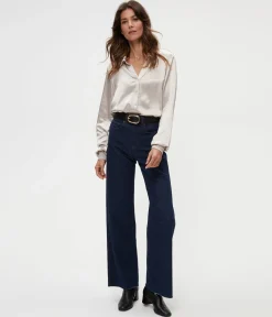 Meredith Satin Button Down Shirt