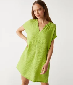Mira Split Neck Dress