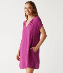 Mira Split Neck Dress
