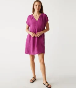 Mira Split Neck Dress