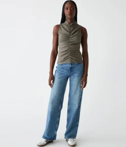 Monet Ruched Front Tank