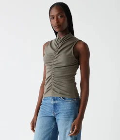 Monet Ruched Front Tank