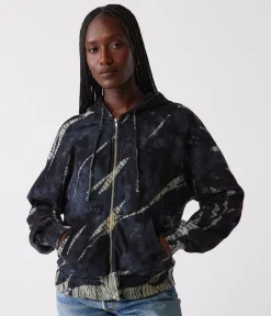 Naomi Double Dye Zip-Up Hoodie