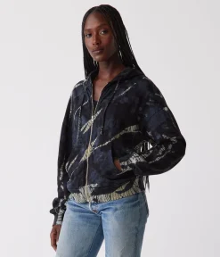 Naomi Double Dye Zip-Up Hoodie