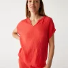 Naomi Split Neck Top