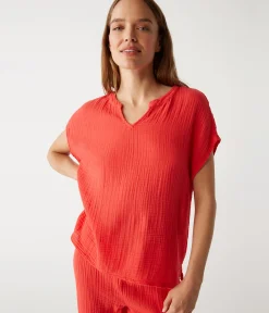 Naomi Split Neck Top