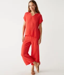 Naomi Split Neck Top