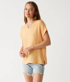 Naomi Split Neck Top