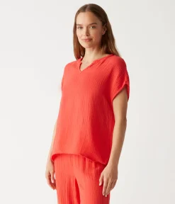Naomi Split Neck Top