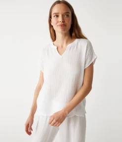 Naomi Split Neck Top
