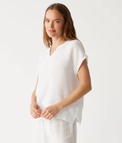 Naomi Split Neck Top