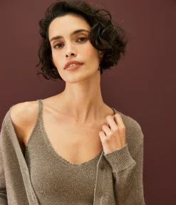Nomi Metallic Sweater Camisole