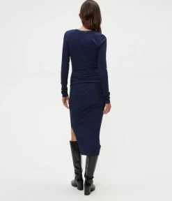 Nova Ribbed V-Neck Dress