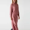 Padma Mixed Fabric Dress