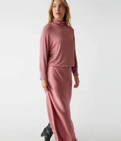 Padma Mixed Fabric Dress