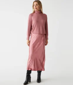 Padma Mixed Fabric Dress