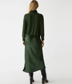 Padma Mixed Fabric Dress