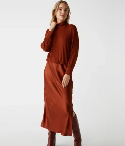 Padma Mixed Fabric Dress