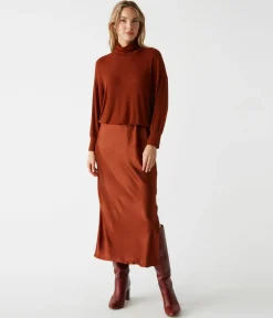 Padma Mixed Fabric Dress