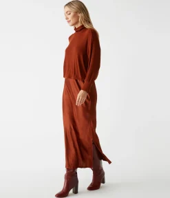 Padma Mixed Fabric Dress
