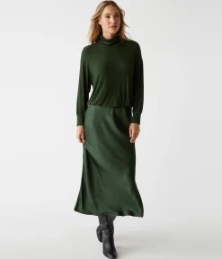 Padma Mixed Fabric Dress