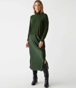 Padma Mixed Fabric Dress