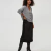 Petite Leila Bias Cut Midi Skirt