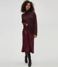 Petite Leila Bias Cut Midi Skirt