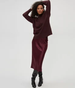 Petite Leila Bias Cut Midi Skirt