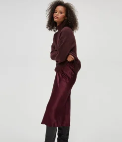 Petite Leila Bias Cut Midi Skirt