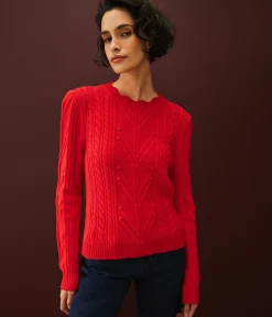 Pia Cable Knit Sweater