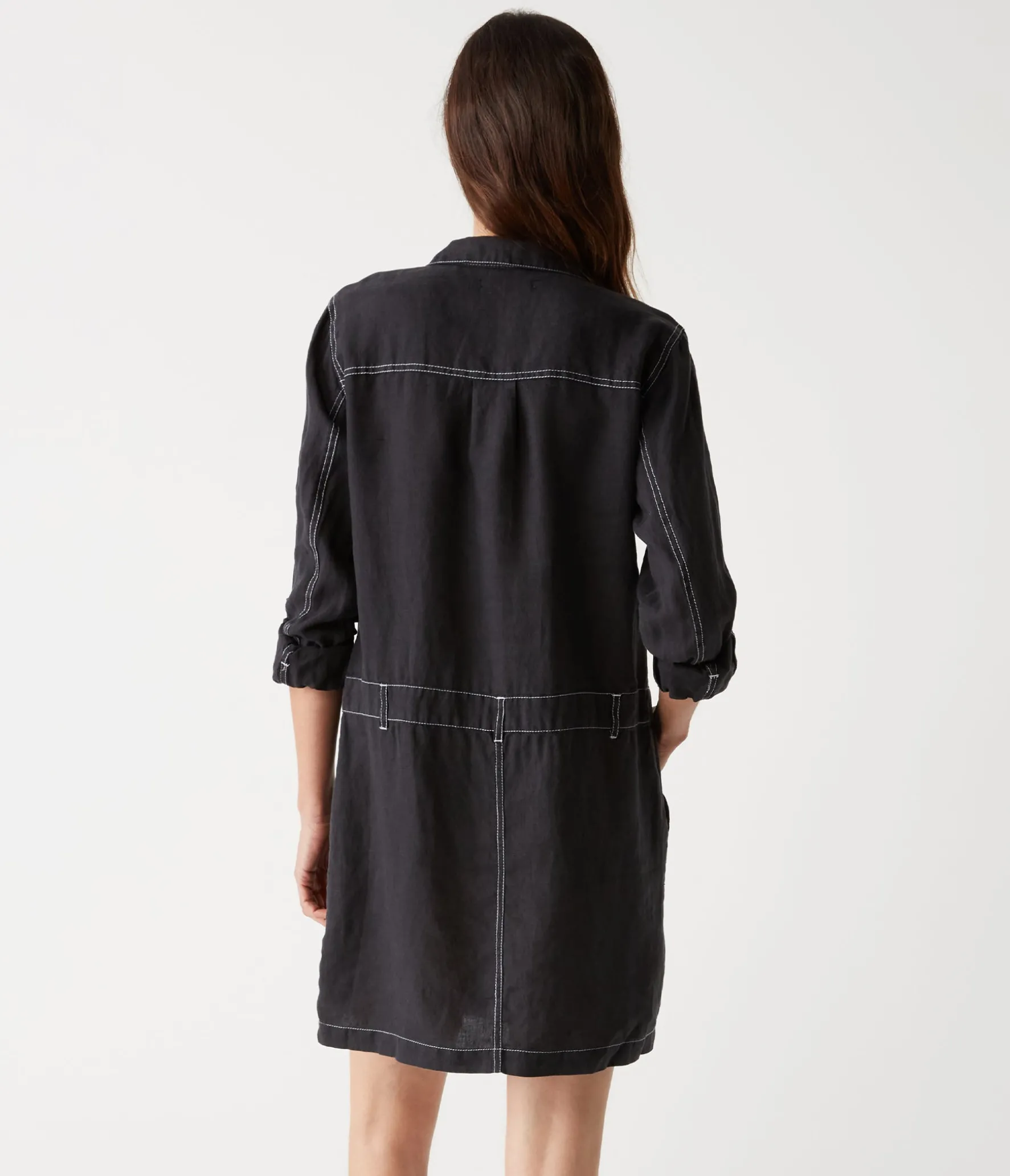 Pilar Linen Shirt Dress