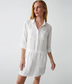 Pilar Linen Shirt Dress