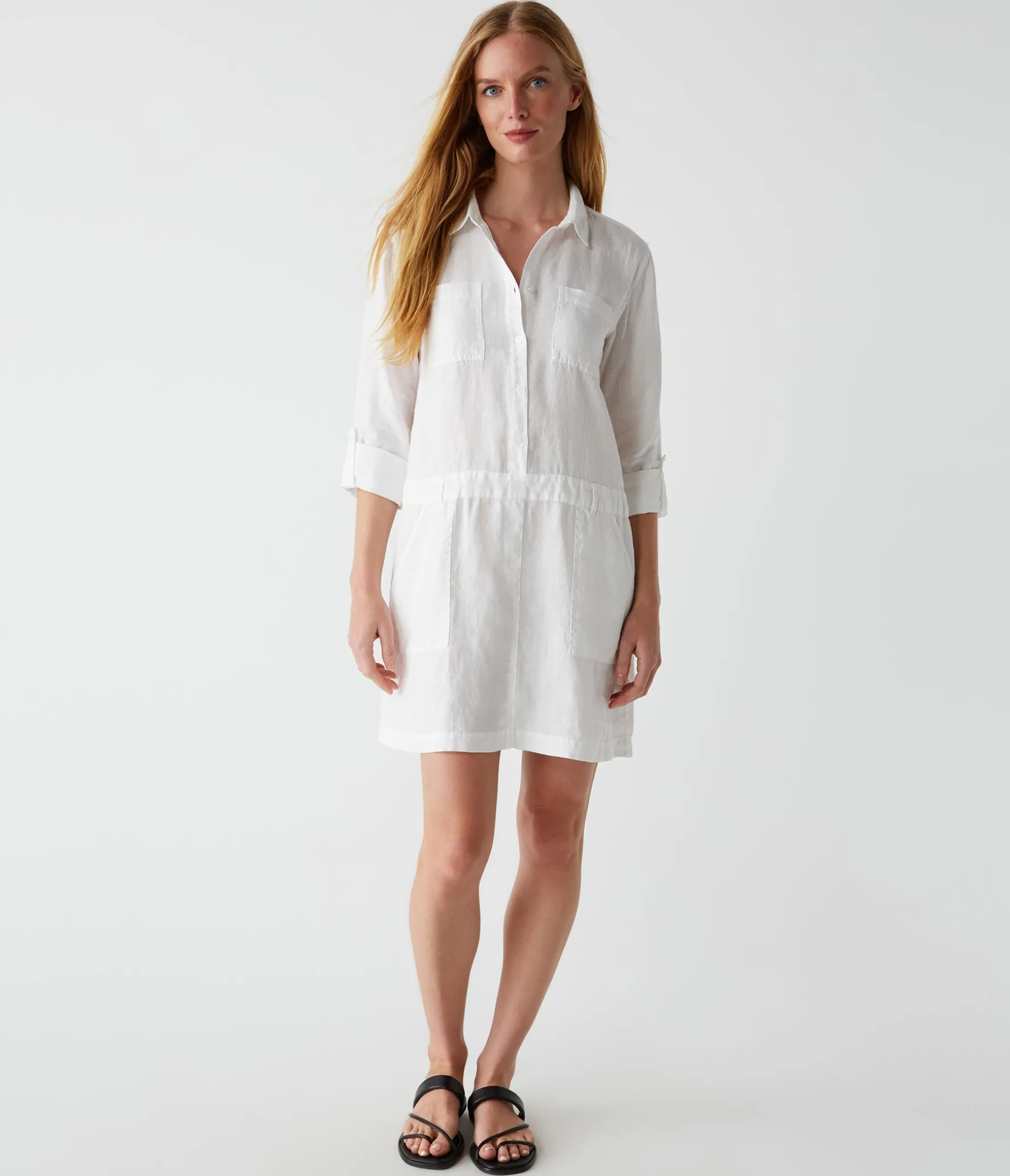 Pilar Linen Shirt Dress