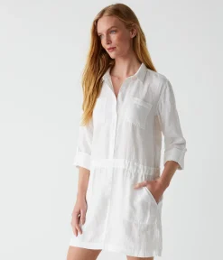 Pilar Linen Shirt Dress
