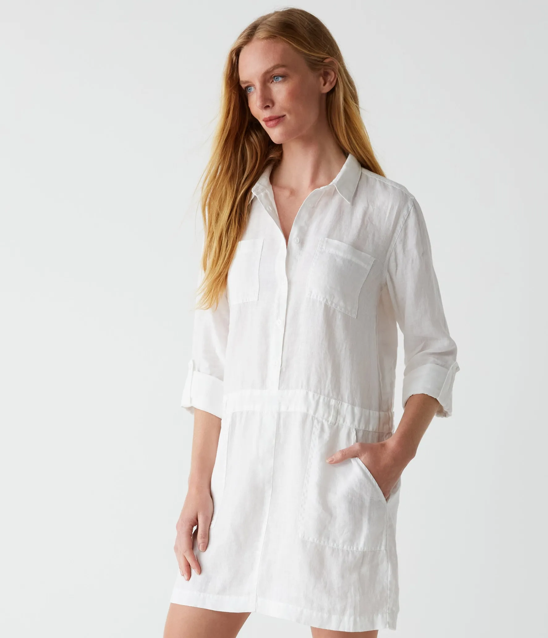 Pilar Linen Shirt Dress