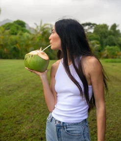 Pina Ribbed Halter Tank