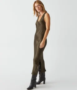 Randi Satin Midi Dress